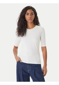 Hugo - HUGO T-Shirt Darnelia 50515019 Écru Slim Fit. Materiał: bawełna #1