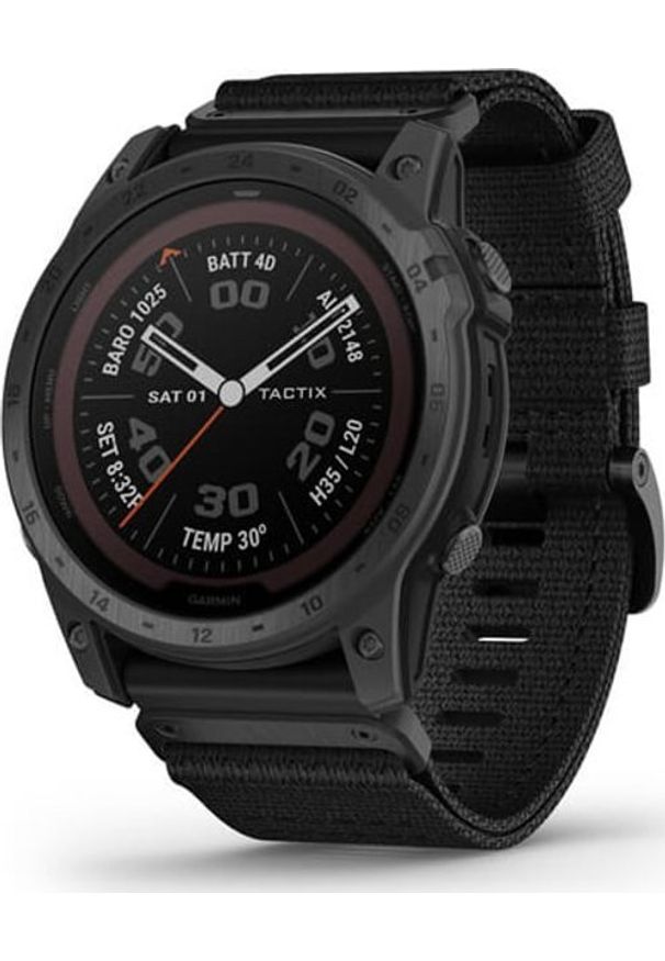 GARMIN - Zegarek sportowy Garmin Garmin Tactix 7 3,56 cm (1.4") MIP Czarny GPS. Kolor: czarny. Styl: sportowy