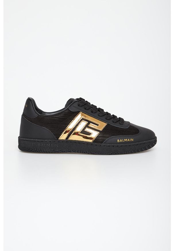 Balmain - Sneakersy damskie skórzane BALMAIN. Materiał: skóra