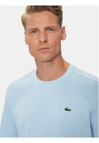 Lacoste T-Shirt TH7618 Niebieski Regular Fit. Kolor: niebieski. Materiał: bawełna, syntetyk