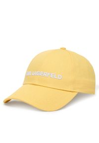 Karl Lagerfeld - KARL LAGERFELD Czapka z daszkiem A1W33071 Beżowy jasny. Kolor: beżowy. Materiał: bawełna #1