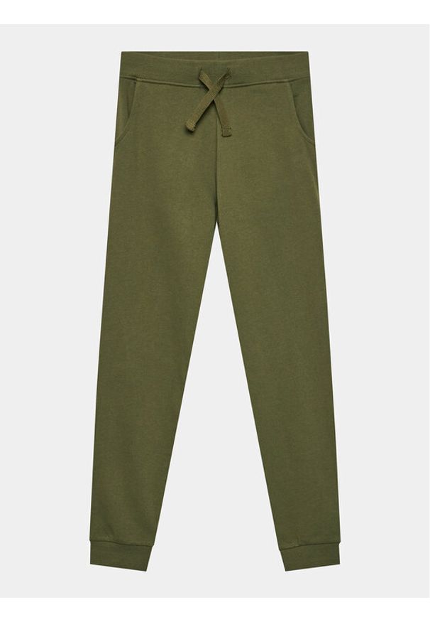 Guess Spodnie dresowe L93Q24 KAUG0 Zielony Regular Fit. Kolor: zielony. Materiał: bawełna