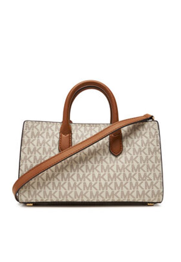 MICHAEL Michael Kors Torebka Empire Medium 32T5G8EW6V Beżowy. Kolor: beżowy. Materiał: skórzane