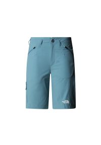 Spodenki damskie The North Face Speedlight 0A826C4261 - niebieskie. Kolor: niebieski. Materiał: materiał, nylon, elastan, softshell. Wzór: aplikacja. Sport: wspinaczka #1