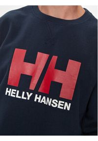 Helly Hansen Bluza Hh Logo Crew 34000 Granatowy Regular Fit. Kolor: niebieski. Materiał: bawełna