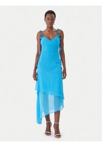 Guess Sukienka koktajlowa W6GKAD W2526 Niebieski Regular Fit. Kolor: niebieski. Materiał: syntetyk. Styl: wizytowy #1