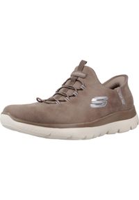 skechers - Tenisówki Skechers Model Summits-unknown Trai Slip-ins Kolor Brązowy. Kolor: brązowy. Materiał: syntetyk, tkanina