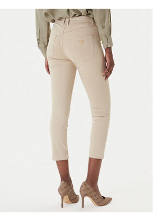Guess Jeansy W5GA91 W93CM Beżowy Skinny Fit. Kolor: beżowy