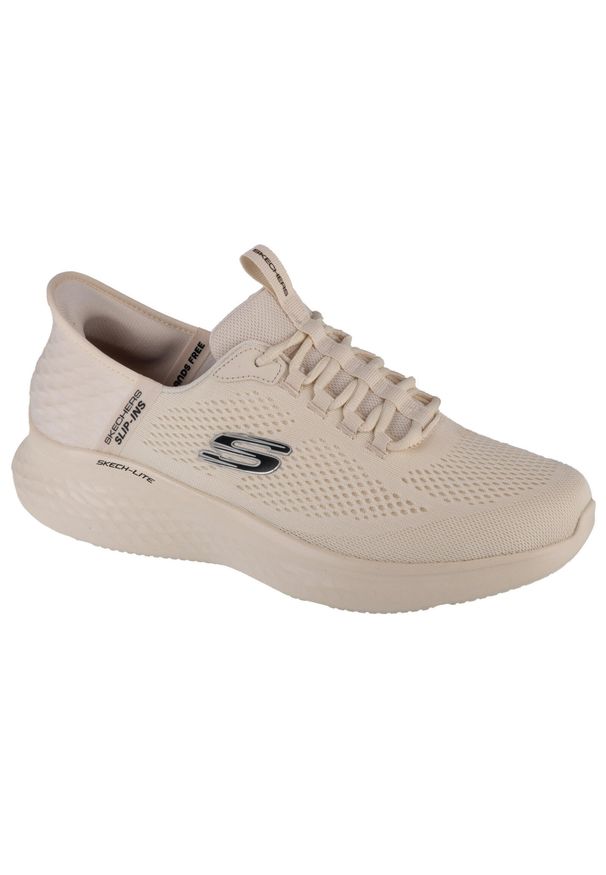 skechers - Buty do chodzenia męskie Skechers 232466OFWT. Kolor: biały. Materiał: tkanina, materiał. Szerokość cholewki: normalna. Sport: turystyka piesza