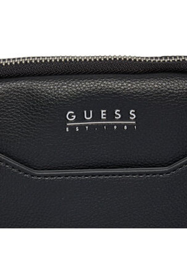 Guess Saszetka Mestre HMMETU P4223 Czarny. Kolor: czarny. Materiał: skóra