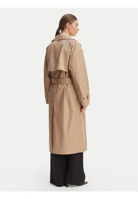 Calvin Klein Trencz LV044C501G Beżowy Regular Fit. Kolor: beżowy. Materiał: bawełna #2