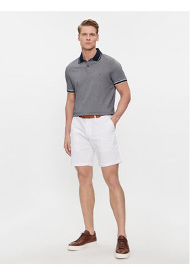 TOMMY HILFIGER - Tommy Hilfiger Szorty materiałowe Brooklyn Short 1985 MW0MW23563 Biały Regular Fit. Kolor: biały. Materiał: bawełna