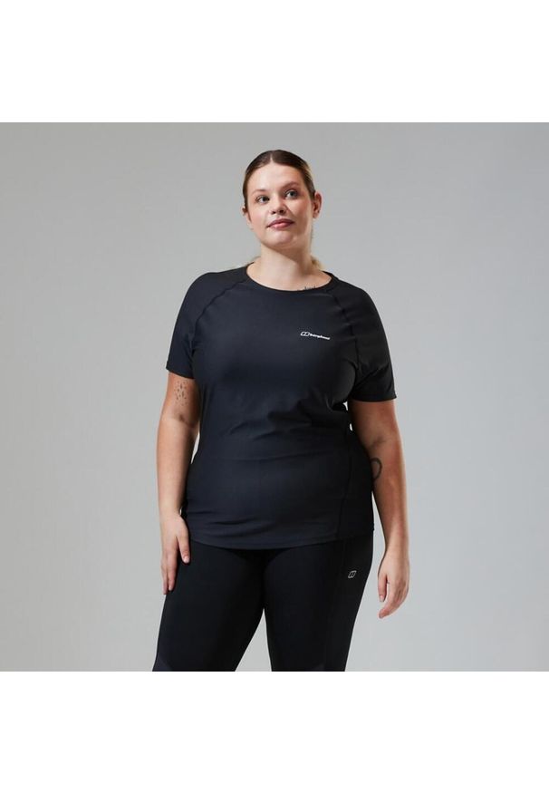 Koszulka szybkoschnąca damska Berghaus 24/7 Tech SS Crew. Kolor: szary. Sport: turystyka piesza