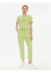 Aeronautica Militare T-Shirt 241TS2223DJ510 Zielony Comfort Fit. Kolor: zielony. Materiał: bawełna