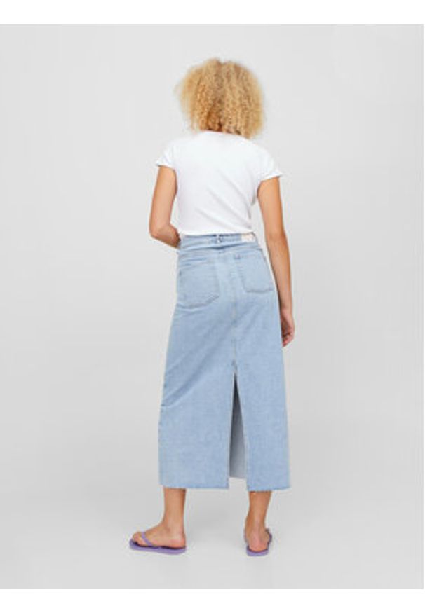 JJXX Spódnica jeansowa Aura 12247916 Niebieski Regular Fit. Kolor: niebieski. Materiał: bawełna