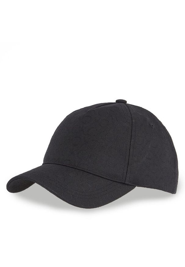Calvin Klein Czapka z daszkiem Monogram Jacquard Cap K60K612871 Czarny. Kolor: czarny. Materiał: poliester