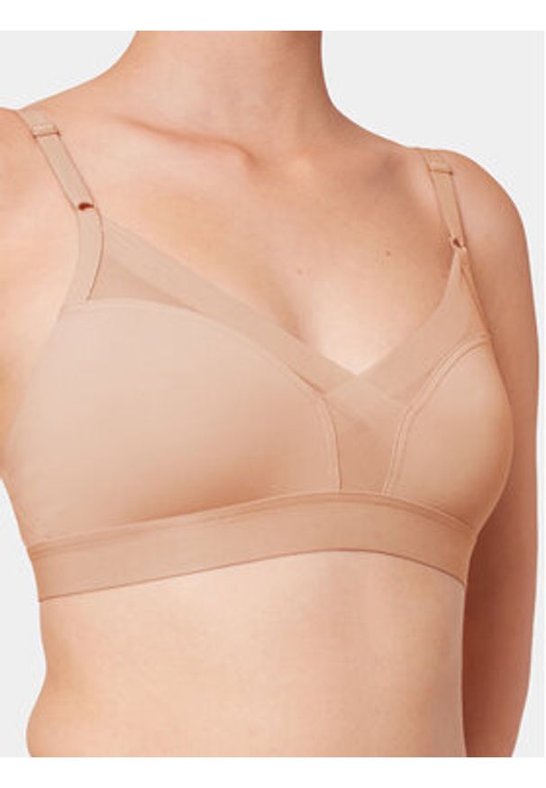 Triumph Biustonosz bezfiszbinowy Shape Smart 10217858 Beżowy. Kolor: beżowy. Materiał: syntetyk
