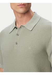 Calvin Klein Polo LV04LG313G Szary Regular Fit. Typ kołnierza: polo. Kolor: szary. Materiał: bawełna #3
