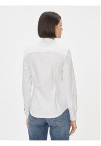 GANT - Gant Koszula Slim Stretch Oxford 4300141 Biały Slim Fit. Kolor: biały. Materiał: bawełna #4