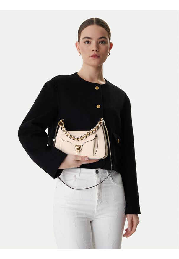 Coccinelle Torebka TFK Coccinelle Beat Generatio E1 TFK 12 02 01 Écru. Materiał: skórzane