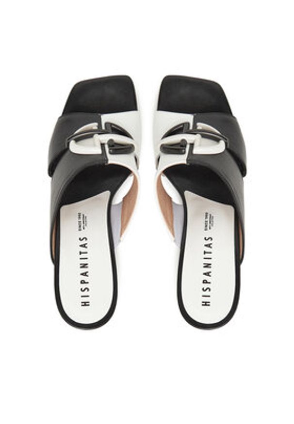 Hispanitas Klapki Danielle HV253875 Czarny. Kolor: czarny. Materiał: skóra