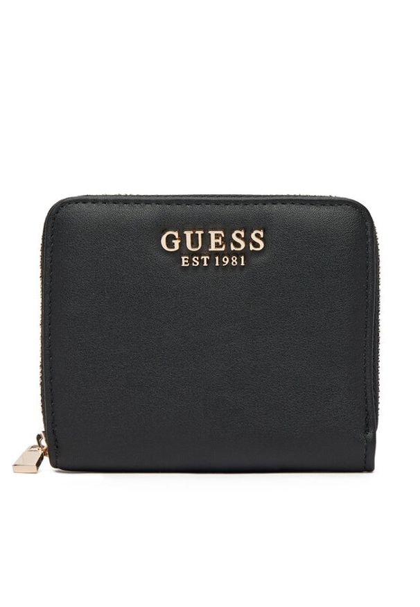 Guess Mały Portfel Damski Talent Slg SWNG96 69137 Czarny. Kolor: czarny. Materiał: skóra