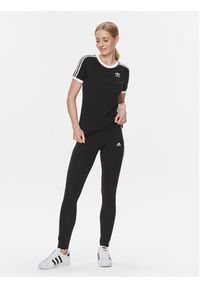 Adidas - adidas Legginsy Loungewear Essentials 3-Stripes GL0723 Czarny Extra Slim Fit. Kolor: czarny. Materiał: bawełna #4