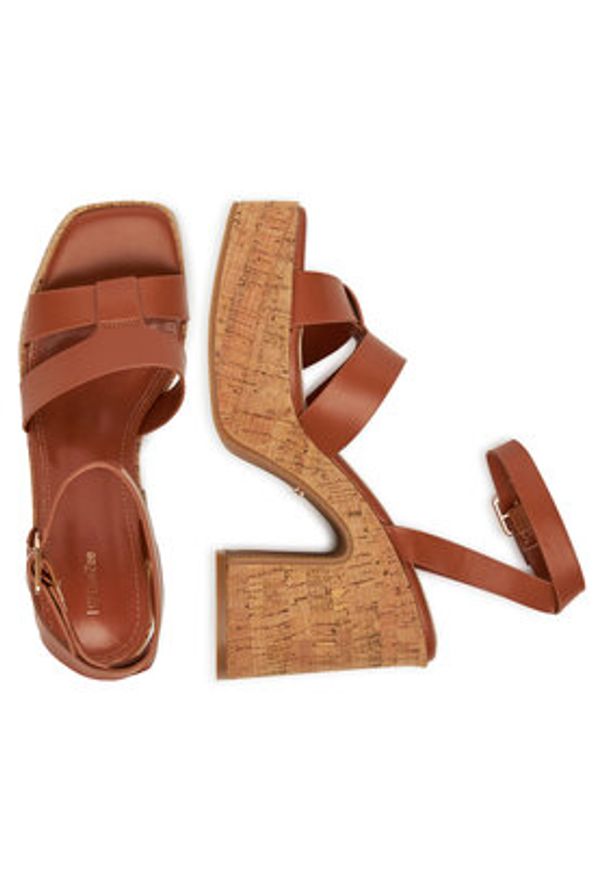 DeeZee Sandały F23858 Brązowy. Kolor: brązowy. Materiał: syntetyk, materiał