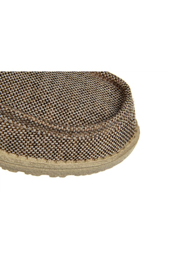 Półbuty HeyDude Wally Woven Tan 003286, Beżowy, Materiał. Zapięcie: bez zapięcia. Kolor: beżowy. Materiał: tkanina. Sezon: wiosna, lato