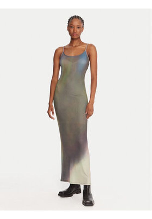 Desigual Sukienka codzienna Janis 25WWVK13 Kolorowy Slim Fit. Okazja: na co dzień. Materiał: bawełna. Wzór: kolorowy. Typ sukienki: proste. Styl: casual