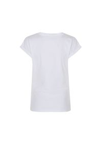 Ochnik - Biały T-shirt damski z wilgą. Kolor: biały. Materiał: bawełna. Długość: krótkie #3