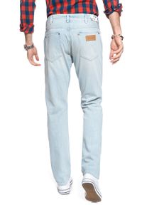 Wrangler - WRANGLER SPODNIE MĘSKIE SLIDER ICY BLUE W18RFH27D #7