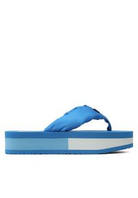 Tommy Jeans Japonki Webbing Mid Beach Sndl Nw Strip EN0EN02114 Niebieski. Kolor: niebieski. Materiał: materiał #1
