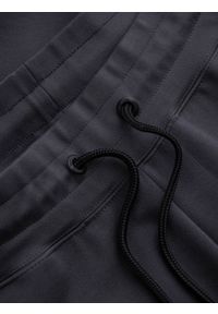 Ombre Clothing - Spodnie męskie dresowe joggery - grafitowe V5 OM-PASK-0142 - XXL. Kolor: szary. Materiał: dresówka. Styl: sportowy #4