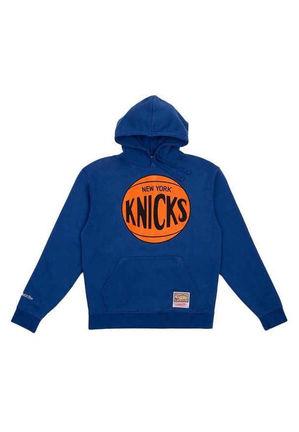 Bluza męska do koszykówki Mitchell & Ness NBA New York Knicks. Kolor: niebieski. Sport: koszykówka