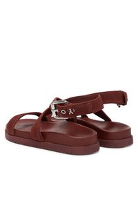 Patrizia Pepe Sandały 8X0113/L152-B882 Brązowy. Kolor: brązowy. Materiał: zamsz, skóra #3