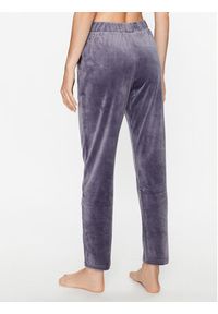 Triumph Spodnie piżamowe Cozy Comfort Velour Trousers 10216539 Szary Regular Fit. Kolor: szary. Materiał: welur, wiskoza #4