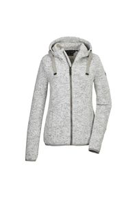 GIGA DX - Bluza dzianinowa z kapturem rozpinana na zamek damska Killtec GW 52 ecru. Typ kołnierza: kaptur. Kolor: biały. Materiał: dzianina. Sport: turystyka piesza #1