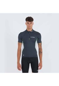 LEGEA - Koszulka treningowa BOSTON MC. Kolor: szary, wielokolorowy, zielony. Materiał: materiał. Długość rękawa: krótki rękaw. Długość: krótkie. Wzór: nadruk. Sport: kolarstwo #1