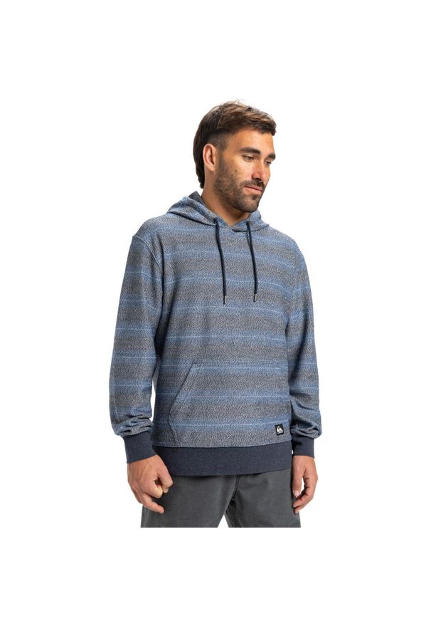 Quiksilver - Bluza z kapturem dla Mężczyzn GREAT OTWAY Czarny. Typ kołnierza: kaptur. Kolor: czarny. Materiał: materiał, poliester, bawełna. Długość: długie. Wzór: ze splotem