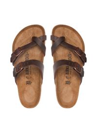 Birkenstock Japonki Mayari 0171321 Brązowy. Kolor: brązowy. Materiał: nubuk, skóra #1