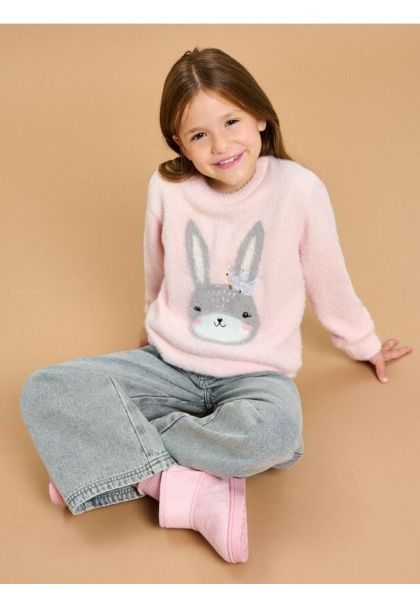 Sinsay - Sweter - różowy. Kolor: różowy