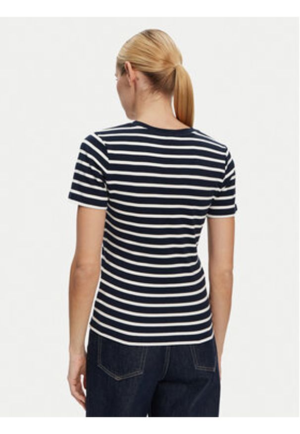 TOMMY HILFIGER - Tommy Hilfiger T-Shirt New Cody WW0WW40587 Granatowy Slim Fit. Kolor: niebieski. Materiał: bawełna