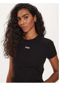 Fila T-Shirt FAW0744 Czarny Slim Fit. Kolor: czarny. Materiał: bawełna #5