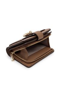 MICHAEL Michael Kors Mały Portfel Damski 32S5GETD1L Brązowy. Kolor: brązowy. Materiał: skóra
