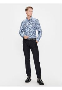 BOSS - Boss Koszula H-Hank-Kent-C1-214 50508785 Niebieski Slim Fit. Typ kołnierza: kołnierzyk klasyczny. Kolor: niebieski. Materiał: bawełna #5