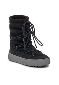 Moon Boot Śniegowce Ltrack Suede 24501100003 Czarny. Kolor: czarny. Materiał: skóra, zamsz