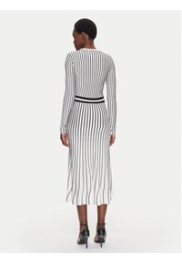 Fracomina Sukienka dzianinowa FS25SD5002K501N8 Biały Slim Fit. Kolor: biały. Materiał: wiskoza #4