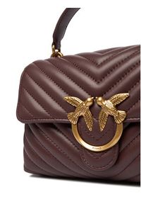 Pinko - PINKO Torebka Love Lady Puff Mini Cl Al 25-26 PLTT 100044 A0GK Bordowy. Kolor: czerwony. Materiał: skórzane #3