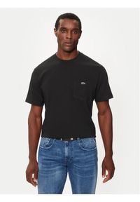 Lacoste T-Shirt TH2827 Czarny Regular Fit. Kolor: czarny. Materiał: bawełna #1